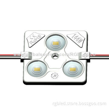 Waterproof SMD 5060 LED Injection Module, Constant Current, 60 x 12mm, 3pcs, 1.44W, IP67, DC 12V